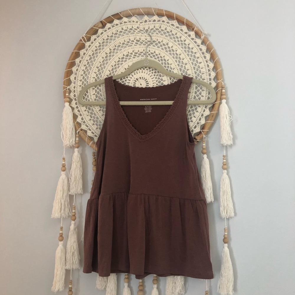 American Eagle Soft and Sexy Sueded Oversized Tank